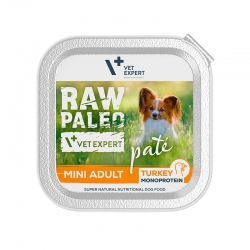 RAW PALEO PATE MINI ADULT TURKEY - mokra karma dla psów dorosłych - Indyk TACKA 150g